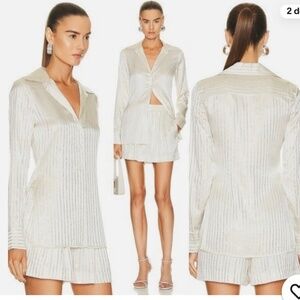Alexander Wang  Hotfix Slim embellished Shirt